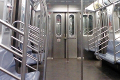 07 Brooklyn bound, midday Q train—clean, and empty.
